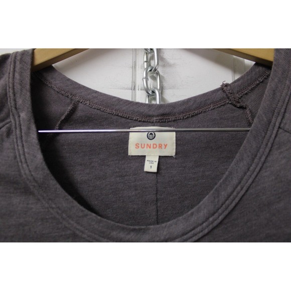 Sundry Side Ruched‎ Dress in Sunset Grey Size 1 Small - Picture 3 of 7